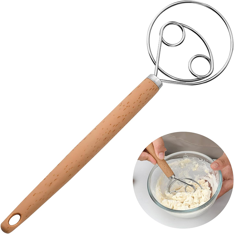 Danish Pancake Pan - Roestvrijstalen brooddeegmixer 10 inch Deense deegklopper