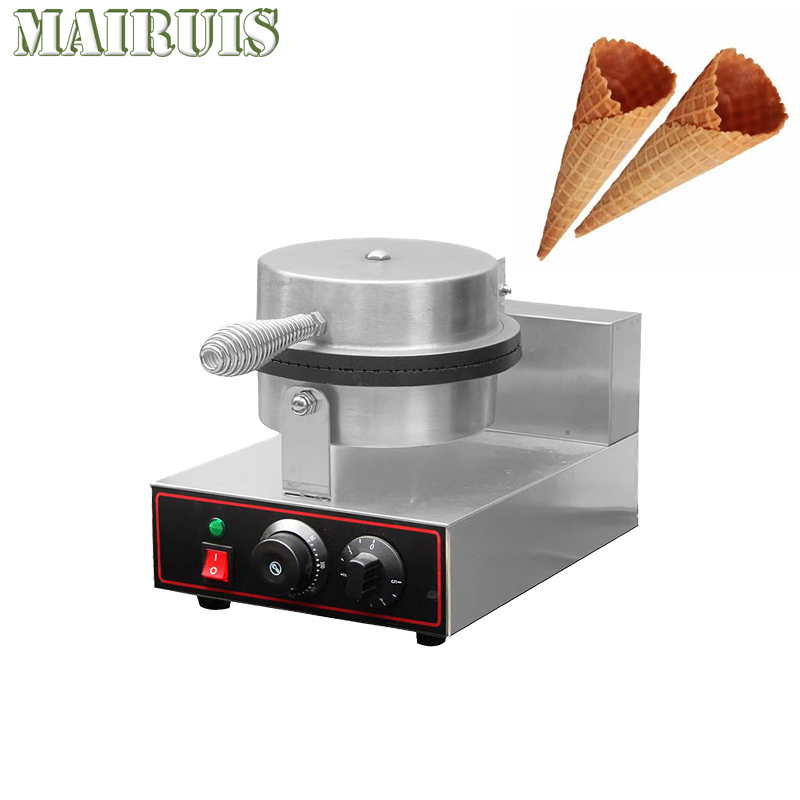 Waffle Cone Maker - Commerciële ijshoorntjesmaker met antiaanbaklaag, ijzeren plaat
