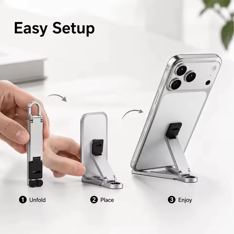 Vouwbare sleutelhanger telefoo - Taco Stand Holder recensie en prijs