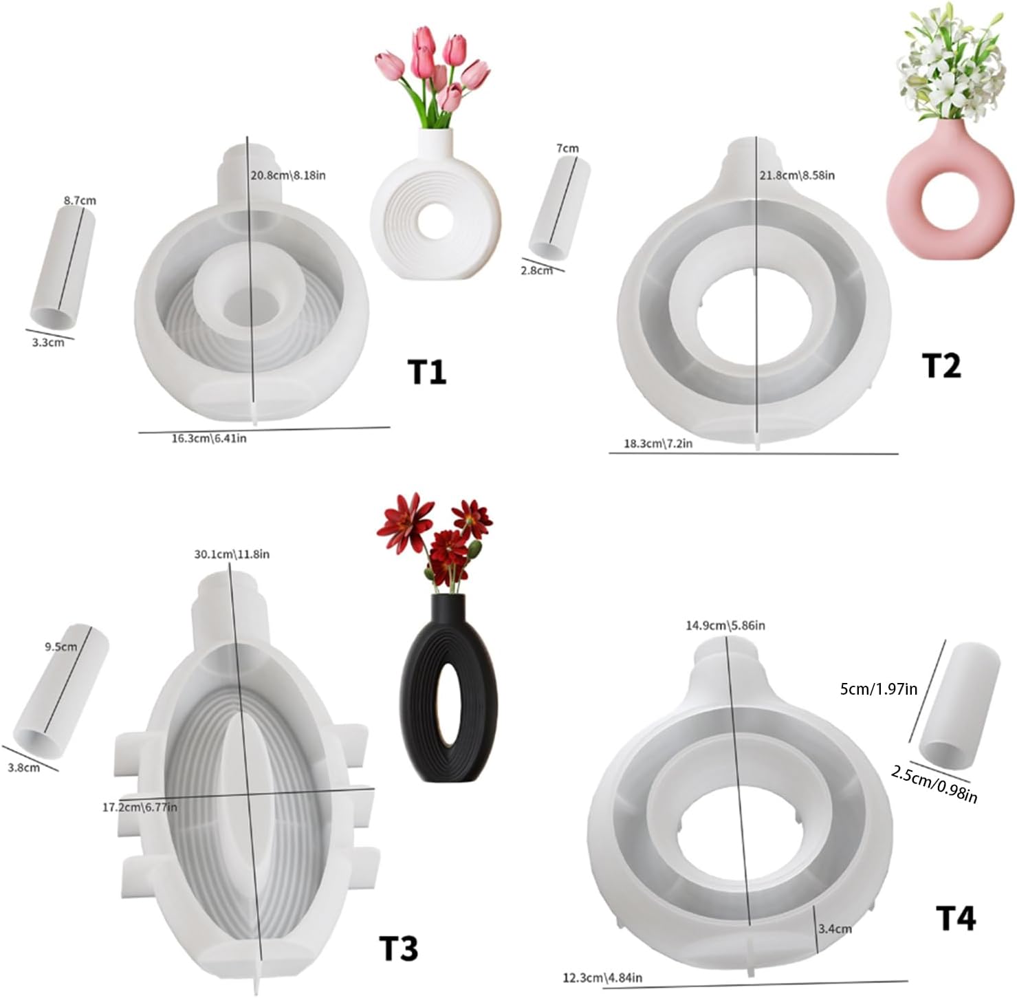 Siliconen mal voor vazen, hars - Potsticker Mold recensie en prijs