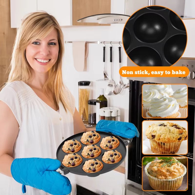 7-delige aluminiumvorm voor pa - Mini Pancake Griddle recensie en prijs