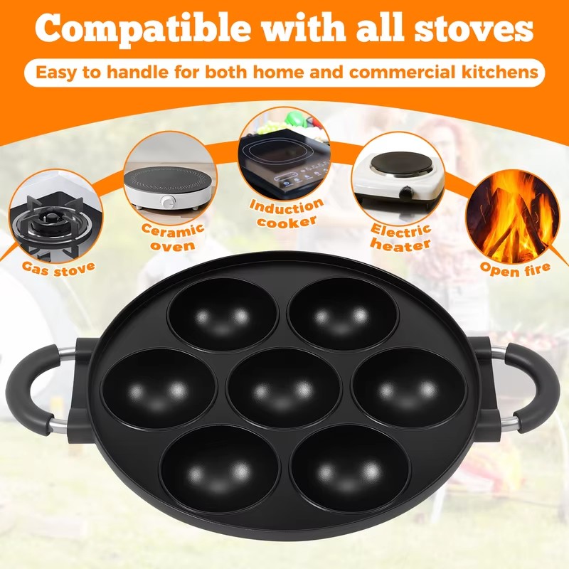 7-delige aluminiumvorm voor pa - Mini Pancake Griddle recensie en prijs
