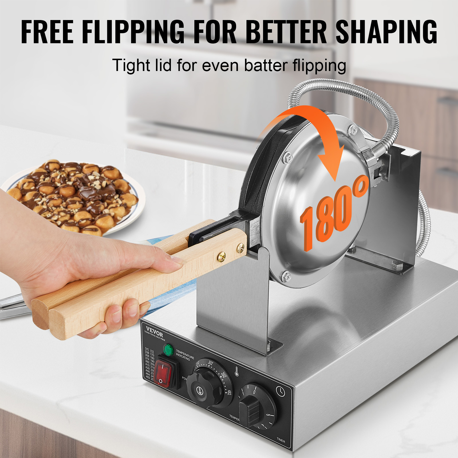 HomeWise Commercieel Ei Bubble - Waffle Cone Maker recensie en prijs