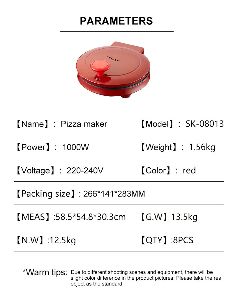 110V elektrische pizzamachine, - Waffle Cone Maker recensie en prijs